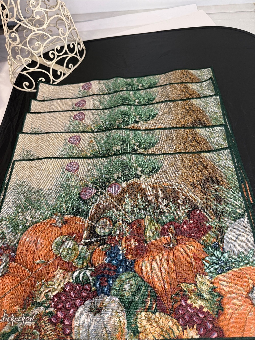 Harvest Cornucopia Autumn Placemats - Set of 5